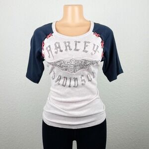 Harley-Davidson Vintage Y2K Style Biker Core Shirt